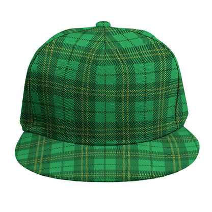 Green Tartan St. Patrick's Day Print Snapback Cap