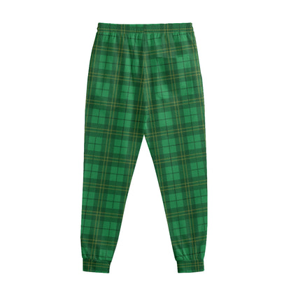 Green Tartan St. Patrick's Day Print Sweatpants