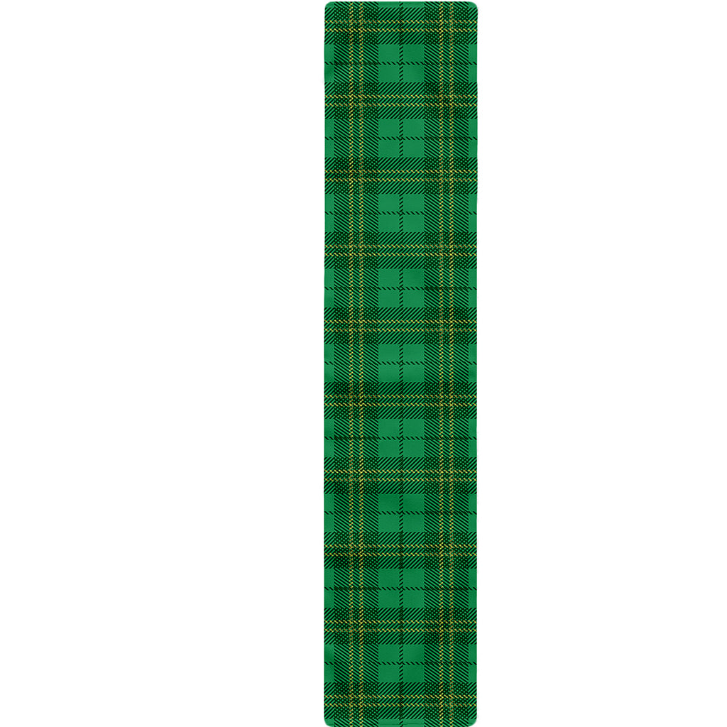 Green Tartan St. Patrick's Day Print Table Runner