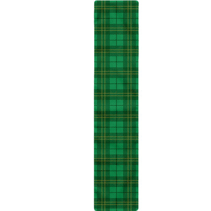 Green Tartan St. Patrick's Day Print Table Runner
