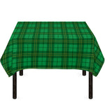 Green Tartan St. Patrick's Day Print Tablecloth