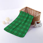 Green Tartan St. Patrick's Day Print Towel