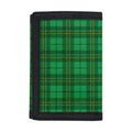 Green Tartan St. Patrick's Day Print Trifold Wallet
