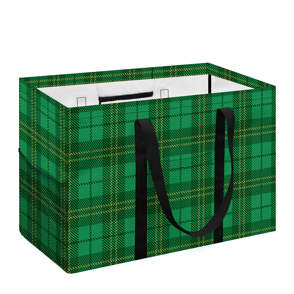 Green Tartan St. Patrick's Day Print Utility Tote Bag