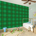 Green Tartan St. Patrick's Day Print Wall Sticker