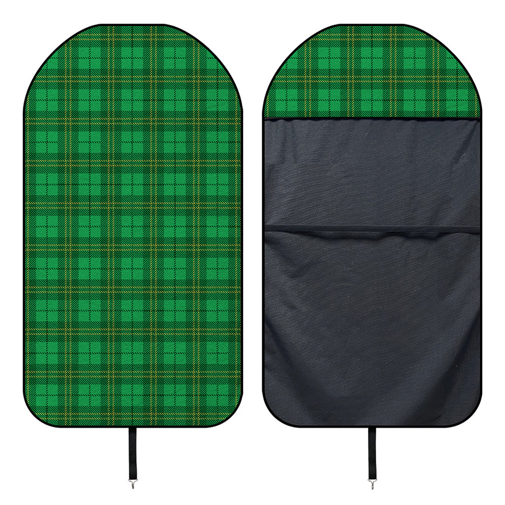 Green Tartan St. Patrick's Day Print Waterproof Car Seat Cover