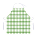 Green Tattersall Pattern Print Adjustable Apron