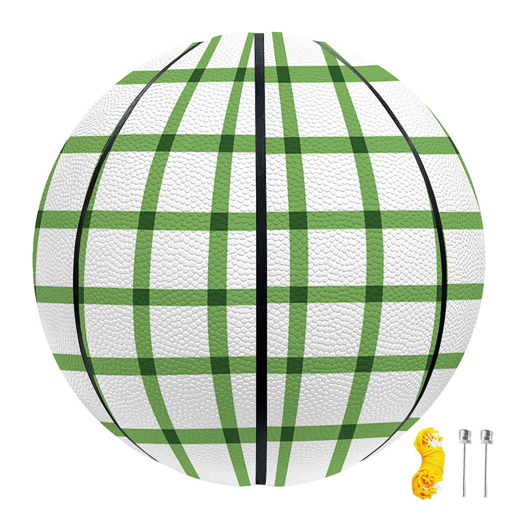 Green Tattersall Pattern Print Basketball