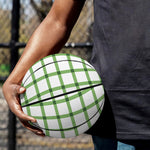 Green Tattersall Pattern Print Basketball