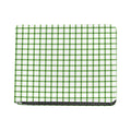 Green Tattersall Pattern Print Bifold Wallet