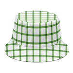 Green Tattersall Pattern Print Bucket Hat