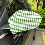 Green Tattersall Pattern Print Car Side Mirror Covers
