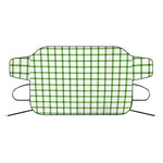 Green Tattersall Pattern Print Car Windshield Snow Cover