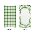 Green Tattersall Pattern Print Changing Pad Cover