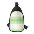 Green Tattersall Pattern Print Sling Bag