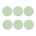 Green Tattersall Pattern Print Coaster Set