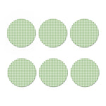 Green Tattersall Pattern Print Coaster Set