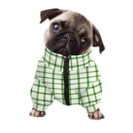 Green Tattersall Pattern Print Dog Zip Up Jacket