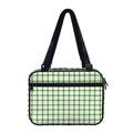Green Tattersall Pattern Print Double Strap Bible Bag
