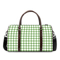 Green Tattersall Pattern Print Duffel Bag
