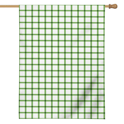 Green Tattersall Pattern Print House Flag