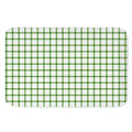 Green Tattersall Pattern Print Indoor Door Mat