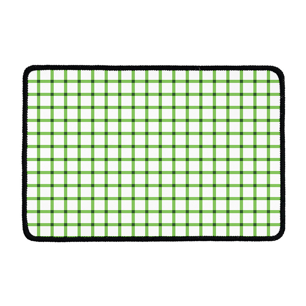 Green Tattersall Pattern Print Kitchen Mat