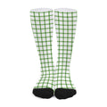 Green Tattersall Pattern Print Long Socks