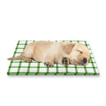 Green Tattersall Pattern Print Pet Cooling Mat Cover
