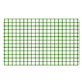 Green Tattersall Pattern Print Polyester Doormat