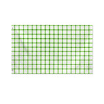 Green Tattersall Pattern Print Polyester Flag