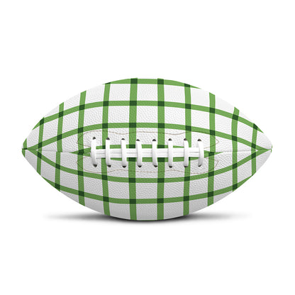 Green Tattersall Pattern Print Rugby Ball