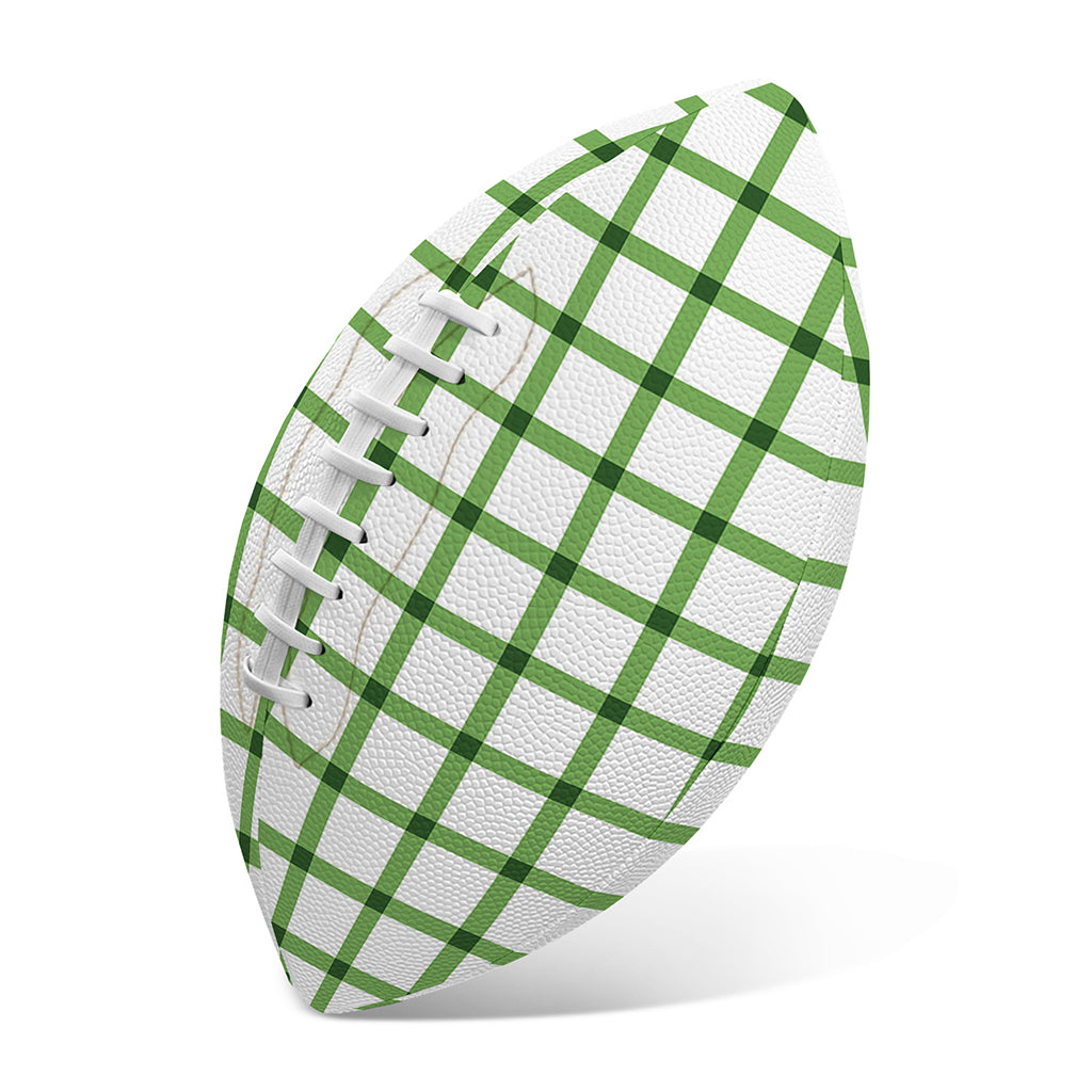 Green Tattersall Pattern Print Rugby Ball