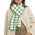 Green Tattersall Pattern Print Scarf