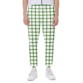 Green Tattersall Pattern Print Joggers