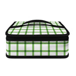 Green Tattersall Pattern Print Small Lunch Bag