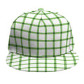 Green Tattersall Pattern Print Snapback Cap