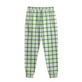 Green Tattersall Pattern Print Sweatpants