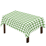 Green Tattersall Pattern Print Tablecloth