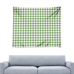 Green Tattersall Pattern Print Tapestry