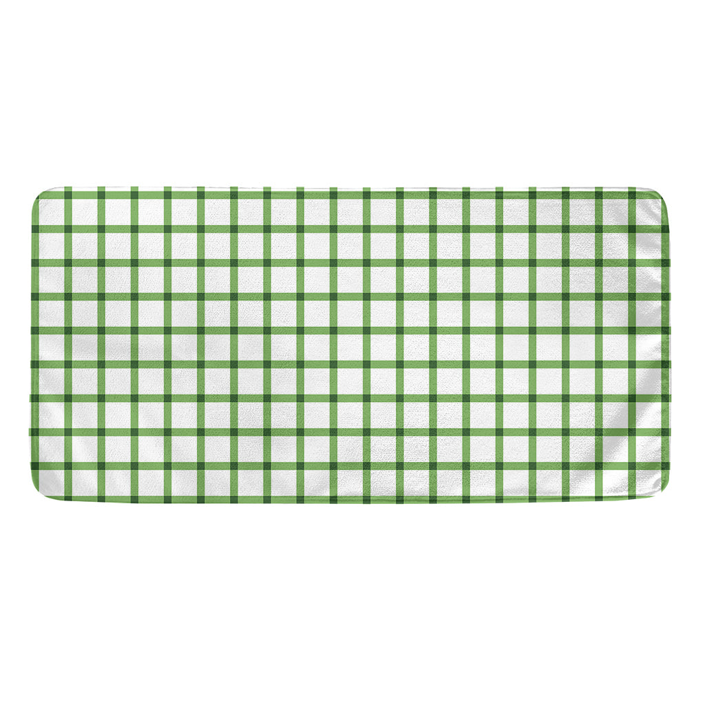 Green Tattersall Pattern Print Towel
