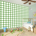 Green Tattersall Pattern Print Wall Sticker