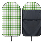 Green Tattersall Pattern Print Waterproof Car Seat Cover