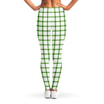 Green Tattersall Pattern Print Women's Leggings
