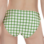 Green Tattersall Pattern Print Women's Panties