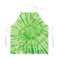 Green Tie Dye Print Adjustable Apron
