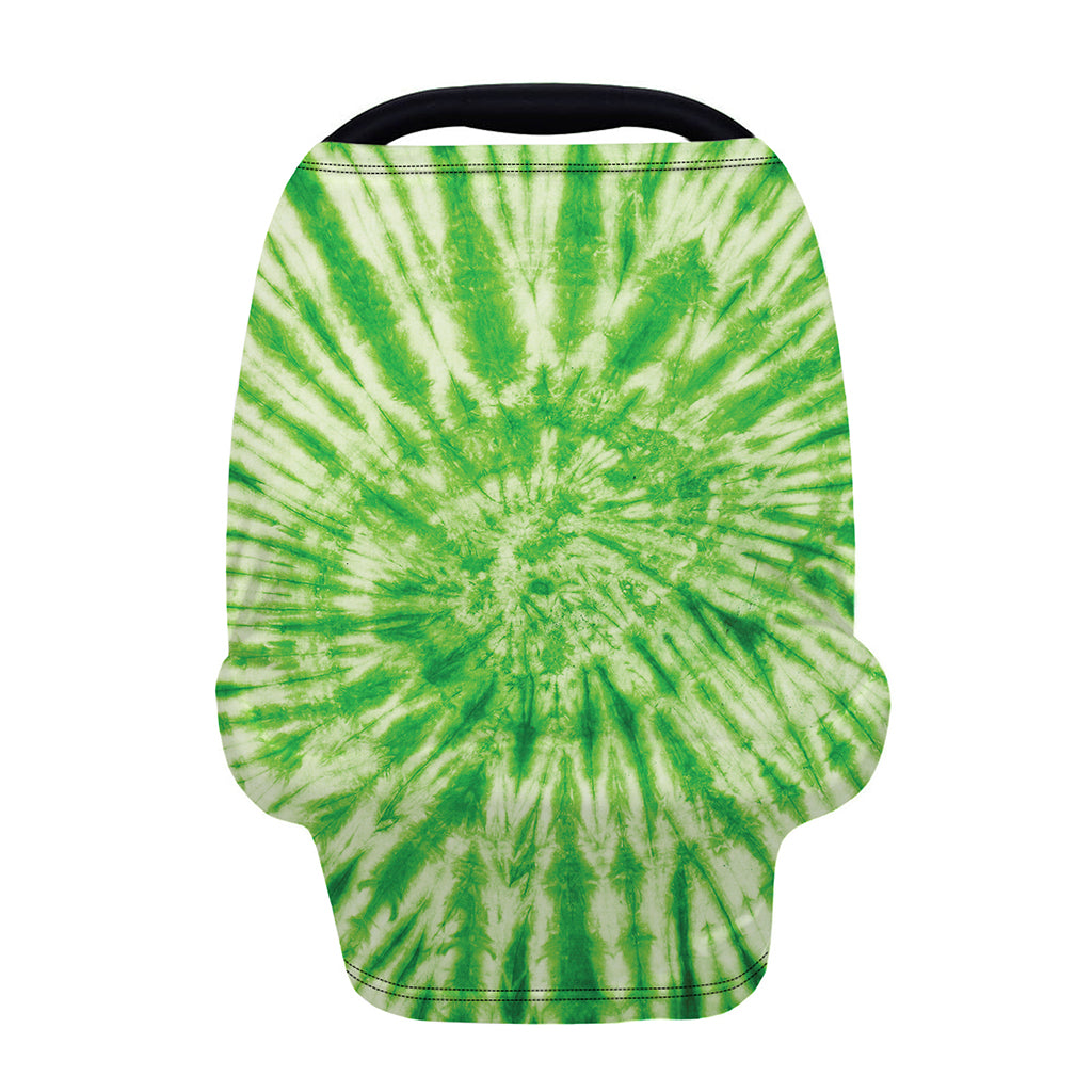 Green Tie Dye Print Baby Seat Cover