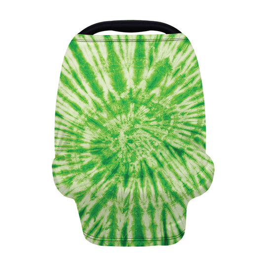Green Tie Dye Print Baby Seat Cover