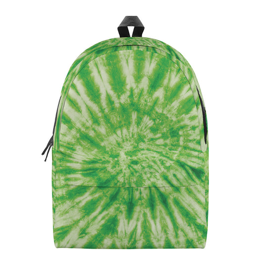 Green Tie Dye Print Backpack