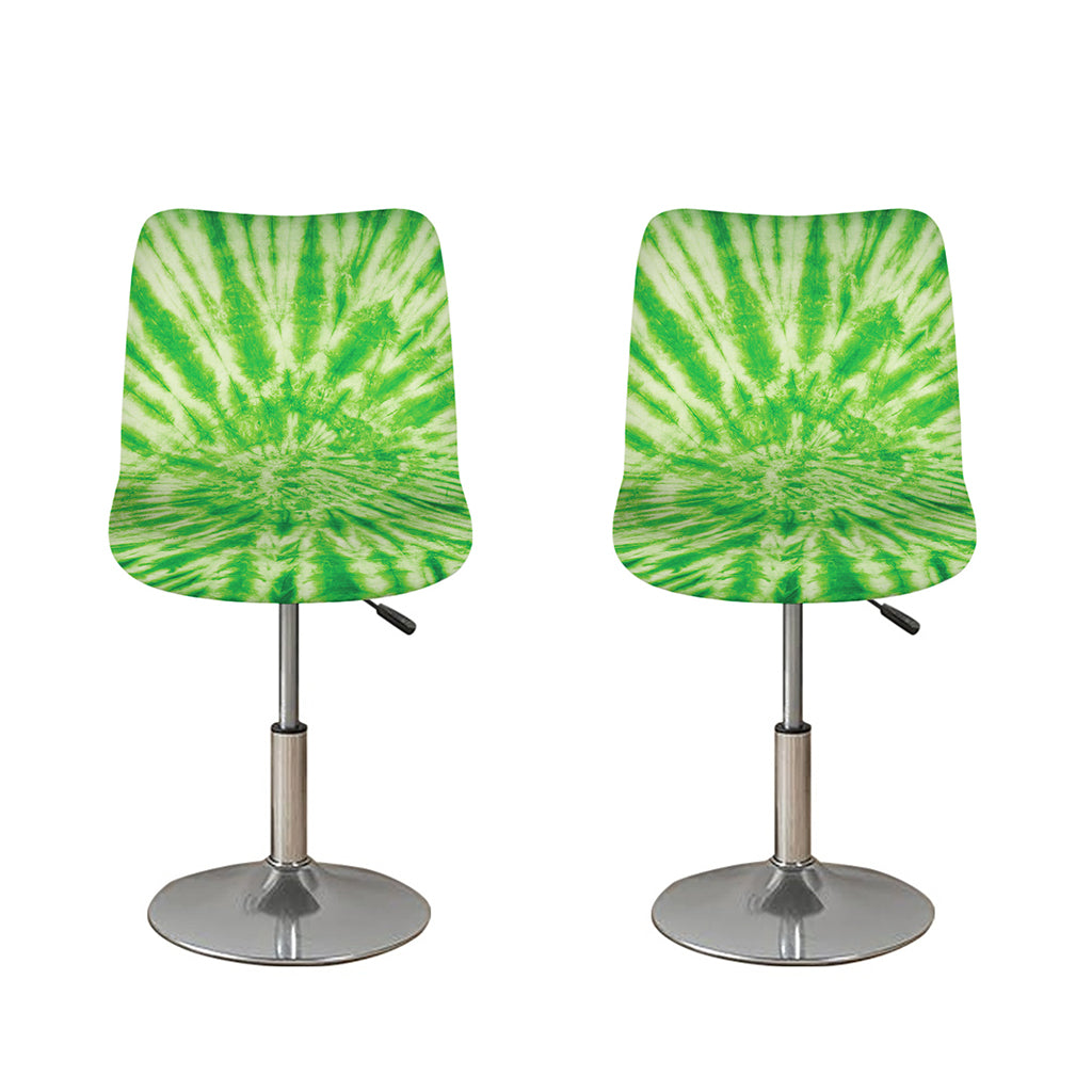Green Tie Dye Print Bar Stool Covers